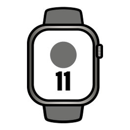 Apple Watch Series 11 46mm Titanio Natural GPS + Cellular Correa Deportiva Gris Piedra S/M
